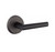 Emtek MA-FB-PRIV Flat Black Mariposa Privacy Lever with Your Choice of Rosette