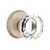 Emtek LW-TWB-PASS Tumbled White Bronze Lowell Glass Passage Knob with Your Choice of Rosette
