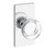 Baldwin Reserve FDCCYCFR260 Polished Chrome Full Dummy Contemporary Crystal Knob with Contemporary 5" Rose