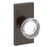 Baldwin Reserve PVCCYCFR112 Venetian Bronze Privacy Contemporary Crystal Knob with Contemporary 5" Rose