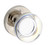 Baldwin Reserve PSCCYCRR055 Lifetime Polished Nickel Passage Contemporary Crystal Knob with Contemporary Round Rose