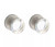 Baldwin Reserve PSCCYCRR150 Satin Nickel Passage Contemporary Crystal Knob with Contemporary Round Rose