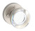 Baldwin Reserve PVCCYCRR150 Satin Nickel Privacy Contemporary Crystal Knob with Contemporary Round Rose