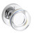 Baldwin Reserve PVCCYCRR260 Polished Chrome Privacy Contemporary Crystal Knob with Contemporary Round Rose