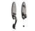 Baldwin 85360076ENTR Lifetime Graphite Nickel Single Cylinder Blakely Handleset with Egg Knob