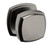 Baldwin 5011076PASS-PRE Lifetime Graphite Nickel Passage Knob with 5058 Rose