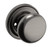 Baldwin 5015076PRIV-PRE Lifetime Satin Graphite Privacy Knob with 5048 Rose