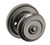 Baldwin 5020076PRIV-PRE Lifetime Graphite Nickel Privacy Colonial Knob with 5048 Rose