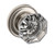 Baldwin 5080150FD-PRE Satin Nickel Fillmore Crystal Full Dummy Knob with 5048 Rose