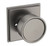 Baldwin K007076PRIV-PRE Lifetime Graphite Nickel Hollywood Hills Privacy Knob with R050 Rose