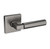 Baldwin L029076PASS-PRE Lifetime Graphite Nickel Passage Lever with R017 Rose