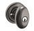 Baldwin 5225076ENTR Lifetime Graphite Nickel Keyed Entry Egg Knob with 5048 Rose