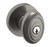 Baldwin 5237076ENTR Lifetime Graphite Nickel Keyed Entry Bethpage Knob with R027 Rose