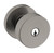 Baldwin 5230076ENTR Lifetime Graphite Nickel Keyed Entry Contemporary Knob with Round Rose