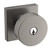 Baldwin 5250076ENTR Lifetime Graphite Nickel Keyed Entry Contemporary Knob with Square Rose