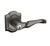 Baldwin 5237076RENT/LENT Lifetime Graphite Nickel Keyed Entry Bethpage Lever with R027 Rose