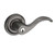 Baldwin 5255076FD Lifetime Graphite Nickel Exterior Full Dummy Wave Lever with 5048 Rose