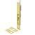Deltana 12EFB3-UNL Unlacquered Brass 12" Extension Flush Bolt