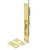 Deltana 39EFB3 Polished Brass 39" Extension Flush Bolt