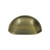 Deltana K43U5 Antique Brass 3-1/2" Oval Shell Brass Handle Pull