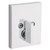 Kwikset 258RCT-740HFLRCT-26 Bright Chrome Rectangular Single Cylinder Deadbolt with Halifax Keyed Entry Lever