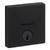 Kwikset 258SQT-740LSLSQT-514 Matte Black Downtown Single Cylinder Deadbolt with Libson Keyed Entry Lever