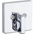 Kwikset 258SQT-740LSLSQT-26 Bright Chrome Downtown Single Cylinder Deadbolt with Libson Keyed Entry Lever