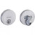 Kwikset 258RDT-740MILRDT-26D Satin Chrome Uptown Single Cylinder Deadbolt with Milan Keyed Entry Lever