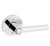 Kwikset 258RDT-740MILRDT-26 Bright Chrome Uptown Single Cylinder Deadbolt with Milan Keyed Entry Lever