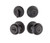 Kwikset 980-740H-514 Iron Black Single Cylinder Deadbolt with Hancock Knob