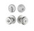 Kwikset 780-740H-26D Satin Chrome Single Cylinder Deadbolt with Hancock Knob