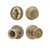 Kwikset 660-400T-5 Antique Brass Single Cylinder Deadbolt with Tylo Keyed Entry Knob
