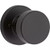 Kwikset BB-720PSKRDT-514 Iron Black Pismo Passage Knob with Round Rose