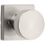 Kwikset BB-788PSKSQT15 Satin Nickel Pismo Half Dummy Knob with Square Rose