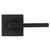 Kwikset BB-155HFLSQT514 Iron Black Halifax Privacy Lever with Square Rose