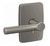 Schlage FC21BRW619GEE Broadway Lever with Greene Rose Passage and Privacy Lock Satin Nickel Finish