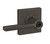 Schlage F51ALAT530COL Latitude Lever with Collins Rose Keyed Entry Lock Black Stainless Finish