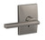 Schlage FC21LAT619CEN Latitude Lever with Century Rose Passage and Privacy Lock Satin Nickel Finish