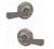 Schlage FC21RVT619IND Rivington Lever with Indy Rose Passage and Privacy Lock Satin Nickel Finish