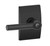 Schlage F40BRW622CEN Matte Black Privacy Broadway Style Lever with Century Rose