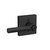 Schlage F40BRW622COL Matte Black Privacy Broadway Style Lever with Collins Rose