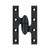 Deltana OK5032B19-R Flat Black 5" x 3-1/4" Olive Knuckle Brass Hinge (Right)