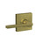 Schlage F10LAT608COL Satin Brass Passage Latitude Style Lever with Collins Rose