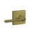 Schlage F40LAT608COL Satin Brass Privacy Latitude Style Lever with Collins Rose