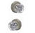 Schlage FC21ALX619IND Alexandria Knob with Indy Rose Passage and Privacy Lock Satin Nickel Finish