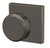 Schlage FC21BWE530COL Bowery Knob with Collins Rose Passage and Privacy Lock Black Stainless Finish