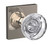Schlage FC21HOB618COL Hobson Knob with Collins Rose Passage and Privacy Lock Polished Nickel Finish