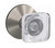 Schlage FC21KYL619KIN Kyle Knob with Kinsler Rose Passage and Privacy Lock Satin Nickel Finish