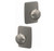 Schlage FC21PLY619GEE Plymouth Knob with Greene Rose Passage and Privacy Lock Satin Nickel Finish