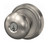 Schlage F51APLY619IND Satin Nickel Keyed Entry Plymouth Style Knob with Indy Rose